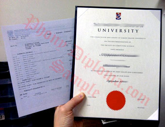 Simon Fraser University - Fake Diploma Sample from Canada